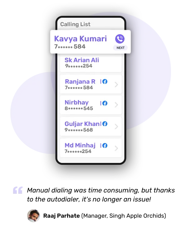 Automate manual dialling with telecrm's telesales management feature
