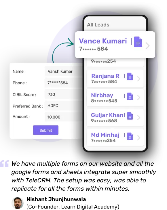 Create custom fields in telecrm to capture the right information at the right time!