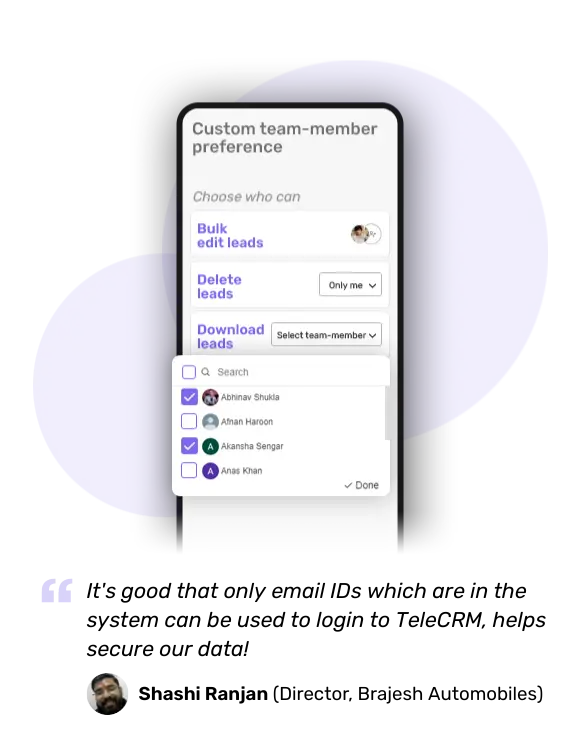 Protect sensitive client information with telecrm's secure data management