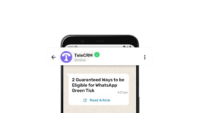 WhatsApp Green Tick Verification