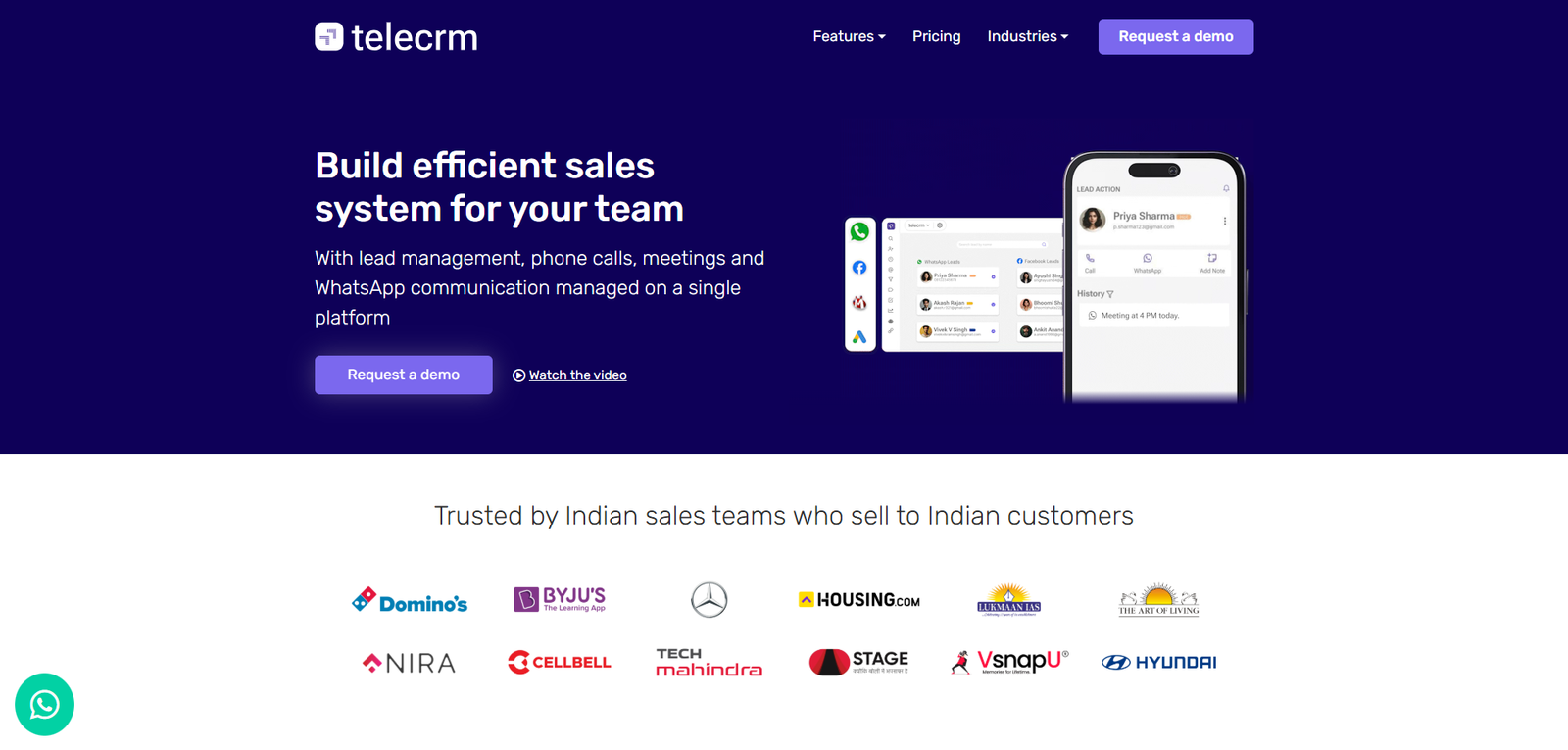 Telecrm is a cloud based marketing automation tool