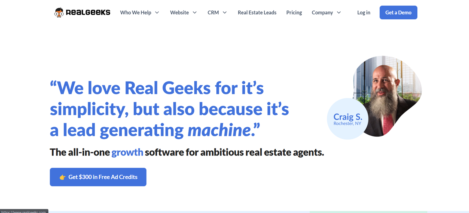 Real Geeks is another comprehensive lead generation platform