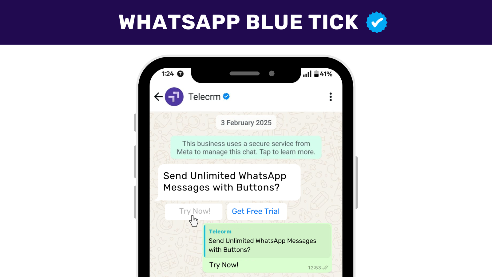 whatsapp blue tick verification symbol