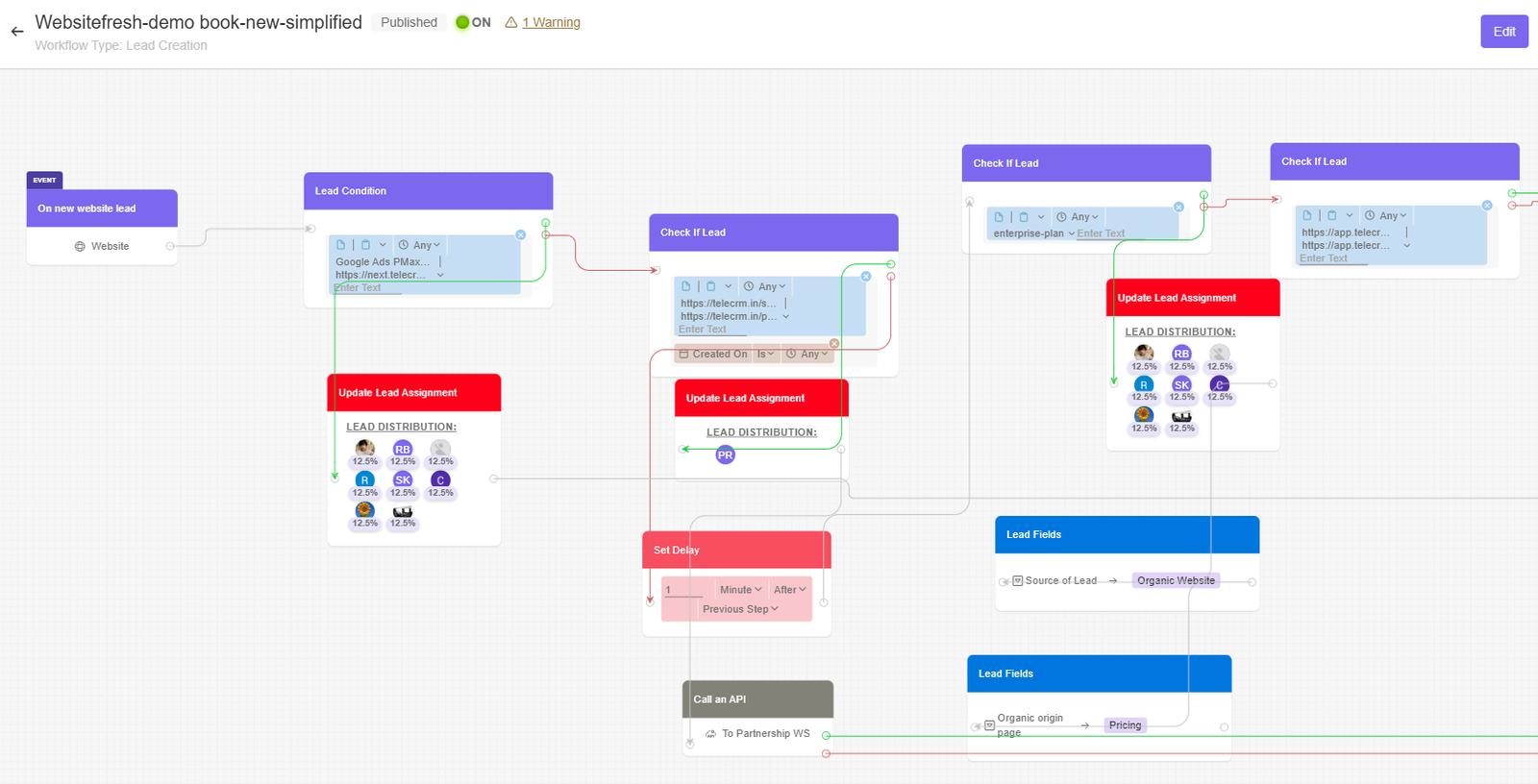 Conditional lead assignment - CRM workflow