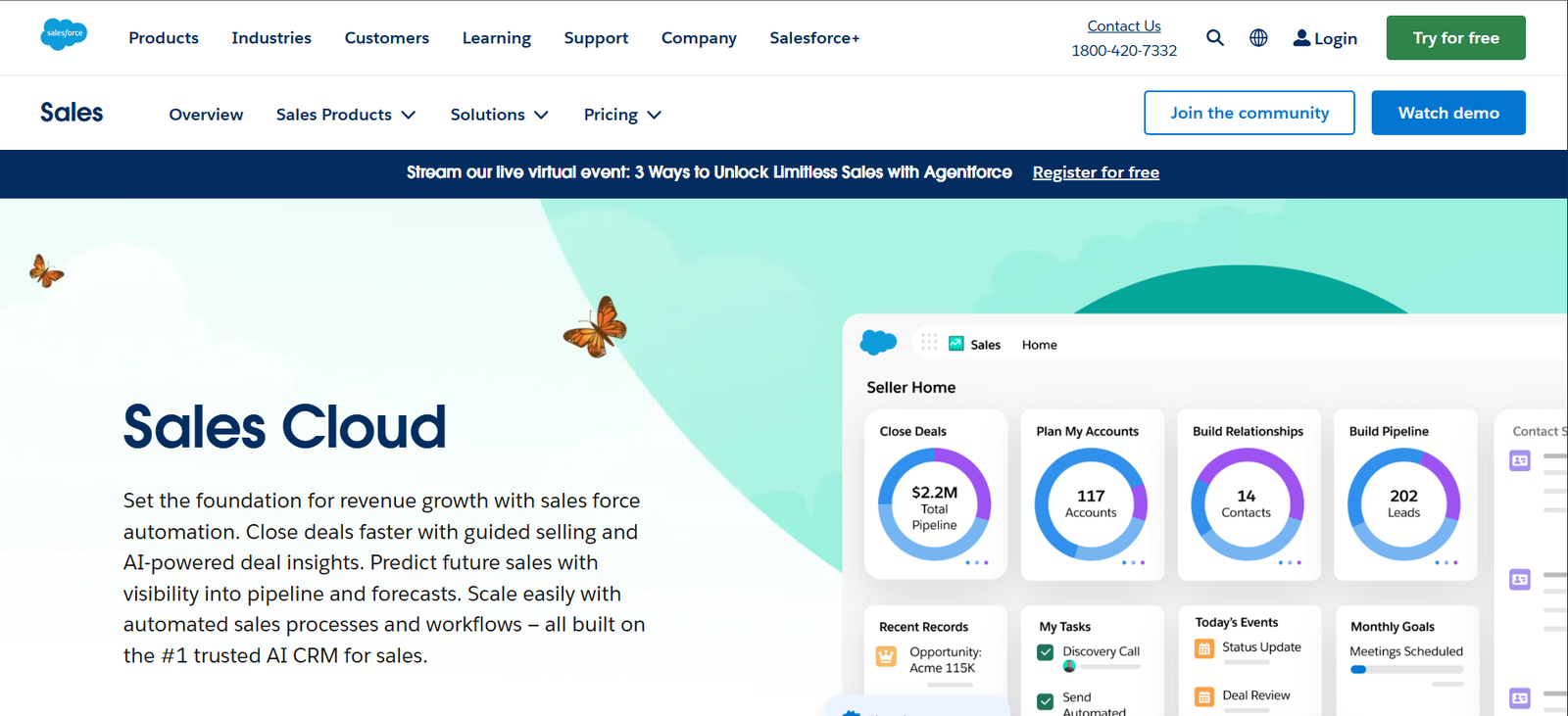 salesforce sales cloud - a sales pipeline management company