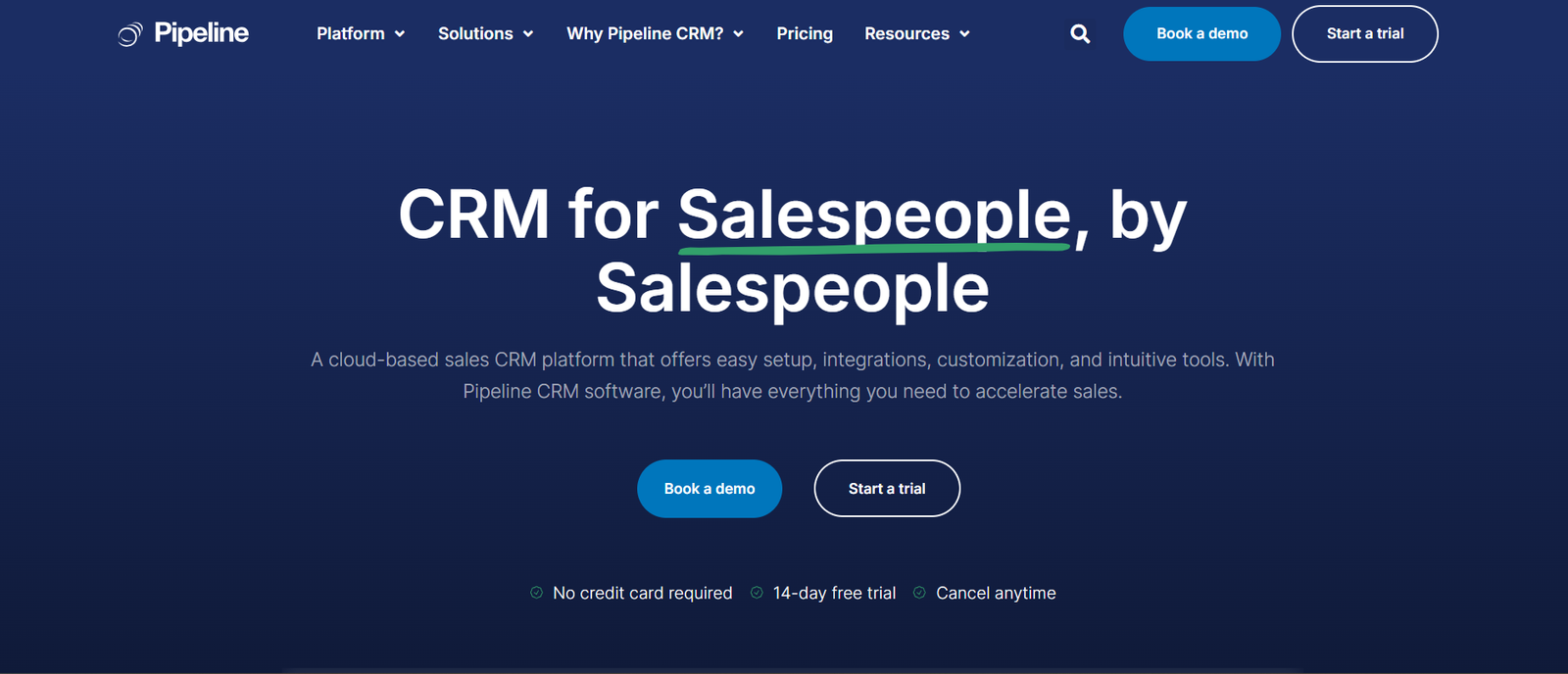 Pipeline CRM - a tool for sales pipeline management
