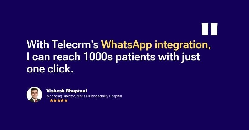 Whatsapp chatbot healthcare - Matis Multispeciality Hospital