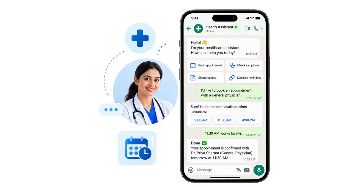 whatsapp chatbot for hospitals