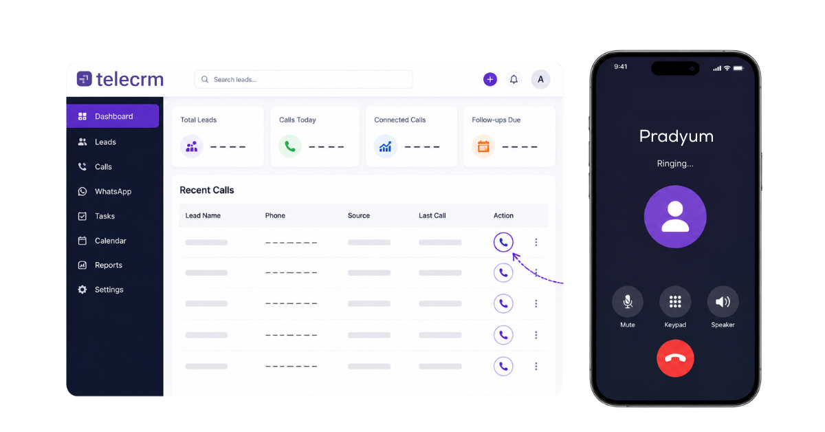 Click to call CRM
